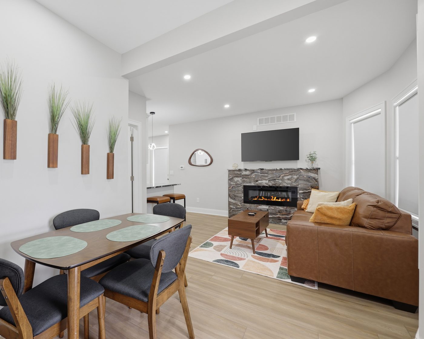 Living room in a Black River managed home